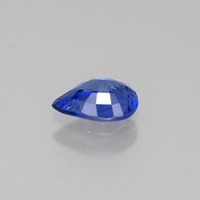 Zaffiro naturale blu da 0,67 ct, taglio a pera, VVS-VS