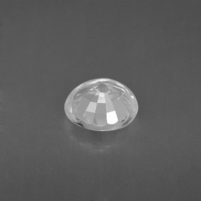 Zaffiro naturale bianco da 1,21 ct, taglio rotondo, VS