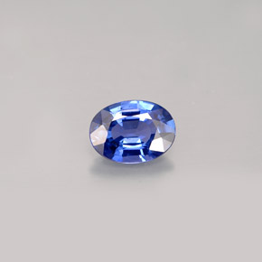 Zaffiro naturale blu da 0,87 ct, taglio ovale, VVS-VS