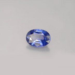 Zaffiro naturale blu da 0,87 ct, taglio ovale, VVS-VS