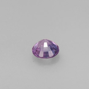 Zaffiro naturale viola da 0,45 ct, taglio rotondo, VS