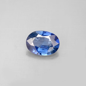 Zaffiro naturale blu da 0,77 ct, taglio ovale, VS