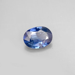 Zaffiro naturale blu da 0,77 ct, taglio ovale, VS