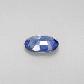 Zaffiro naturale blu da 0,77 ct, taglio ovale, VS