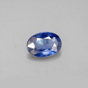 Zaffiro naturale blu da 0,76 ct, taglio ovale, VS