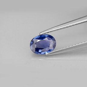 Zaffiro naturale blu da 0,82 ct, taglio ovale, SI