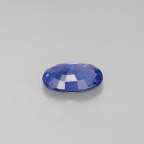 Zaffiro naturale blu da 0,85 ct, taglio ovale, VS