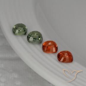Zaffiro naturale multicolore da 2,63 ct, taglio a cuscino, VS