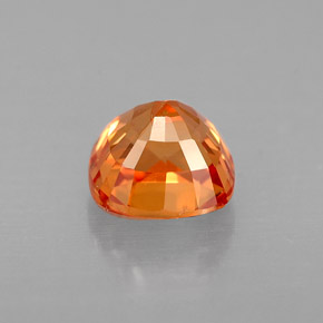 Zaffiro naturale arancione da 0,88 ct, taglio a cuscino, VS