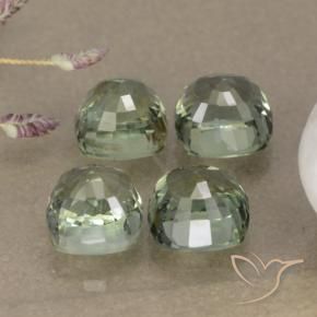 Gemme di Zaffiro Pale Green    naturale da 3.54 ct, Cuscino, VVS-VS