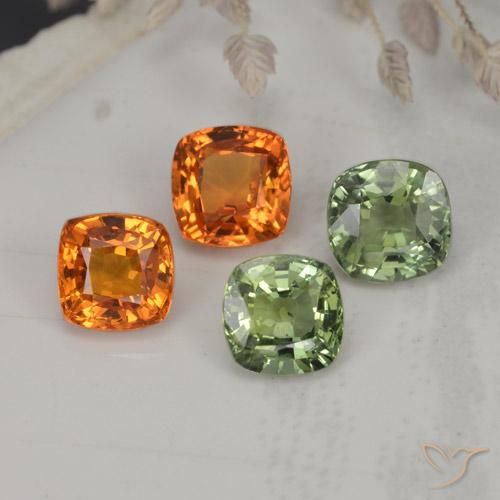 Zaffiro naturale multicolore da 2,54 ct, taglio a cuscino, VVS-VS
