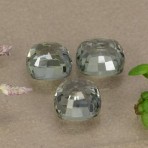Zaffiro naturale verde da 2,27 ct, taglio a cuscino, VVS-VS