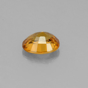 Zaffiro naturale giallo da 0,74 ct, taglio ovale, VVS