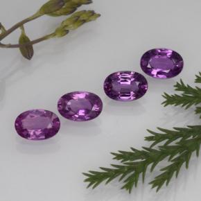 Zaffiro naturale porpora da 2,23 ct, taglio ovale, VVS-VS