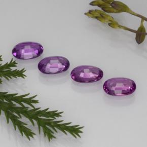 Zaffiro naturale porpora da 2,23 ct, taglio ovale, VVS-VS