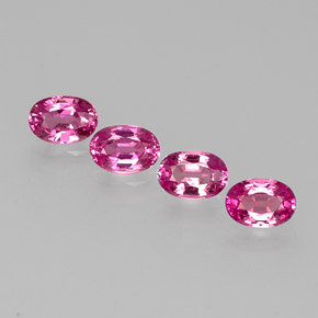 Zaffiro naturale rosa da  ct, taglio ovale, VVS-VS