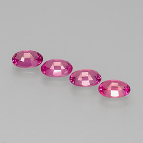 Zaffiro naturale rosa da  ct, taglio ovale, VVS-VS