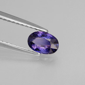 Zaffiro naturale viola da 0,54 ct, taglio ovale, VVS-VS