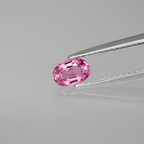 Zaffiro naturale rosa da 0,53 ct, taglio ovale, VVS