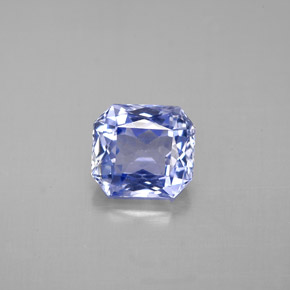 Zaffiro naturale blu da 2,44 ct, taglio smeraldo, VS