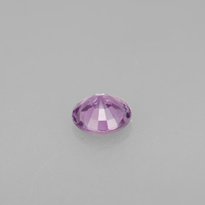 Zaffiro naturale viola da 0,49 ct, taglio rotondo, VVS-VS