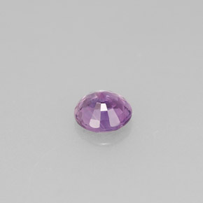 Zaffiro naturale viola da 0,53 ct, taglio rotondo, VS