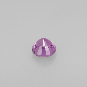 Zaffiro naturale viola da 0,58 ct, taglio rotondo, VS