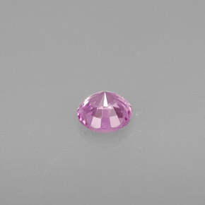 Zaffiro naturale viola da 0,46 ct, taglio rotondo, VS