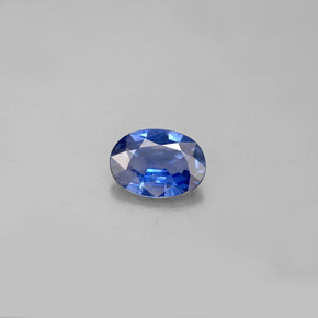 Zaffiro naturale blu da 0,77 ct, taglio ovale, VS