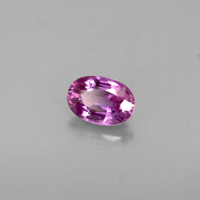 Zaffiro naturale viola da 0,69 ct, taglio ovale, VVS