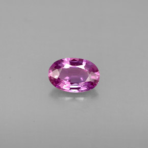 Zaffiro naturale porpora da 0,60 ct, taglio ovale, VVS-VS