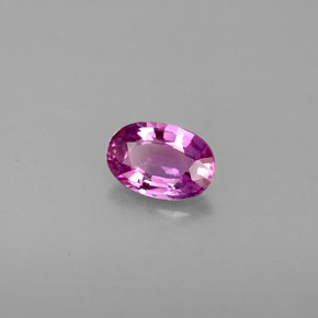 Zaffiro naturale porpora da 0,60 ct, taglio ovale, VVS-VS