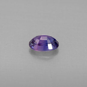 Zaffiro naturale viola da 0,67 ct, taglio ovale, VS