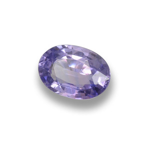 Zaffiro naturale viola da 0,55 ct, taglio ovale, VS