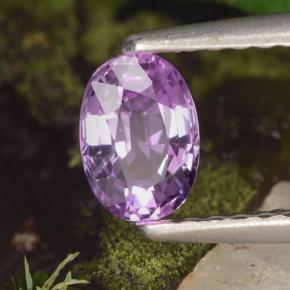 Zaffiro naturale viola da 0,60 ct, taglio ovale, VVS-VS