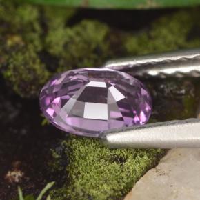 Zaffiro naturale viola da 0,60 ct, taglio ovale, VVS-VS
