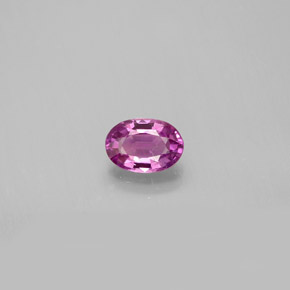 Zaffiro naturale rosa da 0,58 ct, taglio ovale, VVS-VS