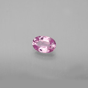 Zaffiro naturale rosa da 0,56 ct, taglio ovale, VVS-VS