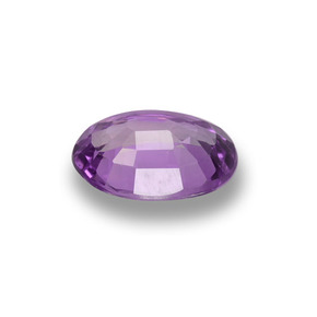 Zaffiro naturale viola da 0,59 ct, taglio ovale, VS