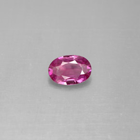 Zaffiro naturale porpora da 0,53 ct, taglio ovale, VVS-VS