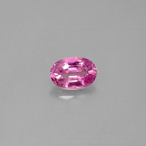 Zaffiro naturale rosa da 0,59 ct, taglio ovale, VS