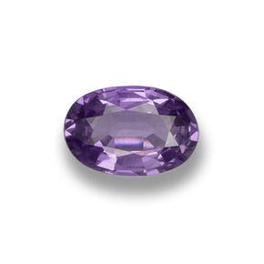 Zaffiro naturale viola da 0,53 ct, taglio ovale, VS