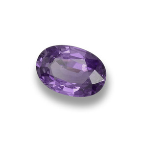Zaffiro naturale viola da 0,53 ct, taglio ovale, VS