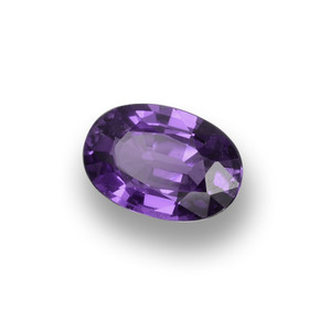 Zaffiro naturale viola da 0,52 ct, taglio ovale, VS