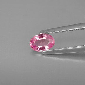 Zaffiro naturale rosa da 0,53 ct, taglio ovale, VS