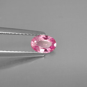 Zaffiro naturale rosa da 0,53 ct, taglio ovale, VS