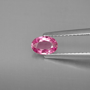 Zaffiro naturale rosa da 0,52 ct, taglio ovale, VS
