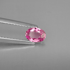 Zaffiro naturale rosa da 0,52 ct, taglio ovale, VS