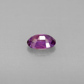 Zaffiro naturale viola da 0,60 ct, taglio ovale, VS-SI
