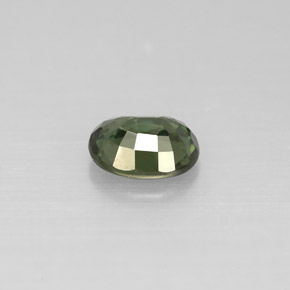 Zaffiro naturale verde da 0,80 ct, taglio ovale, VS